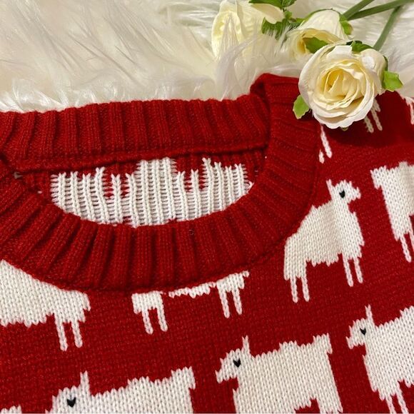 BLACK SHEEP RED VEST INSPIRED PRINCESS DIANA SWEATER - Picture 6 of 9